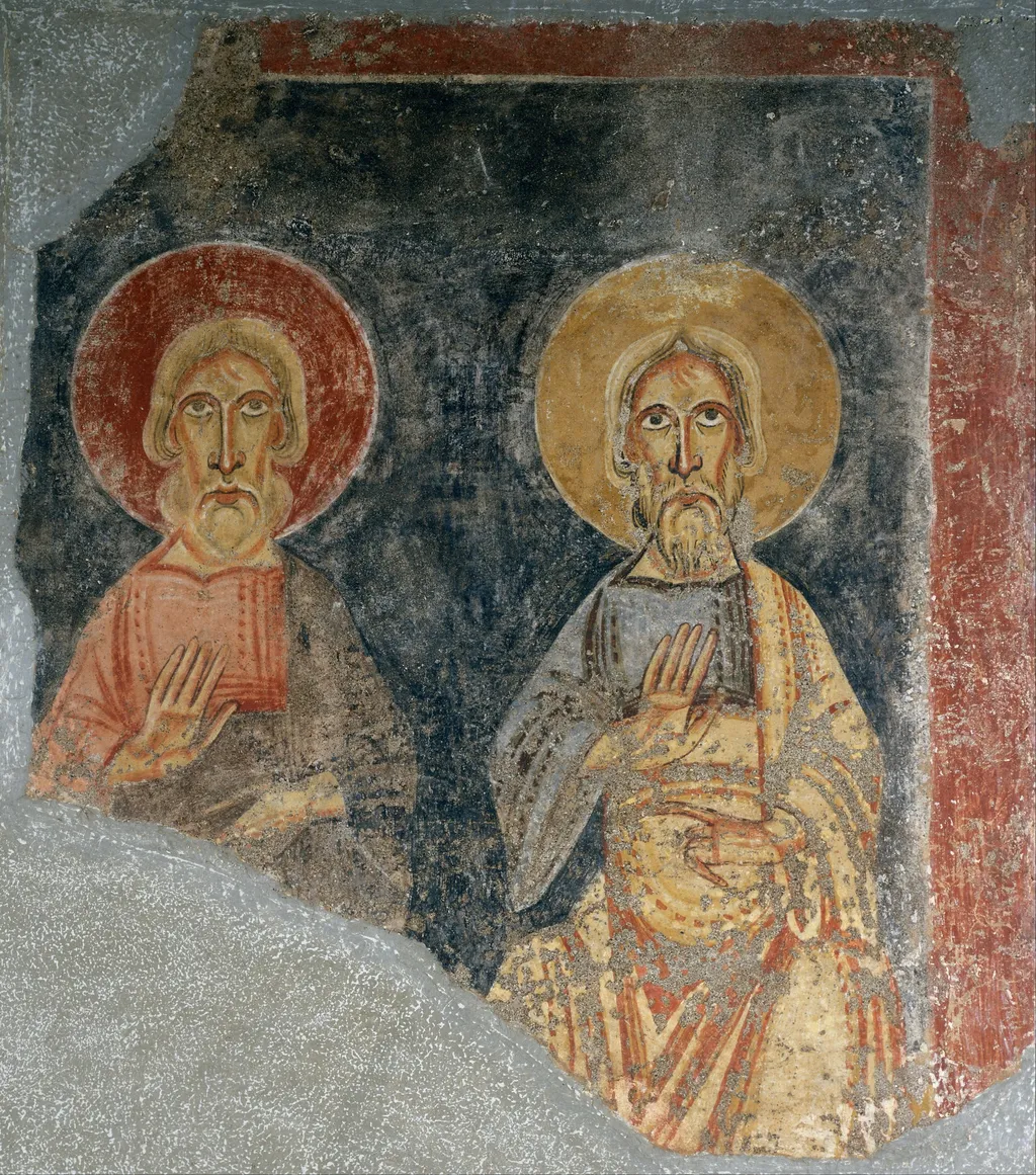 Prophets of the triumphal arch from El Burgal, by Master of Pedret, unspecified, 1100