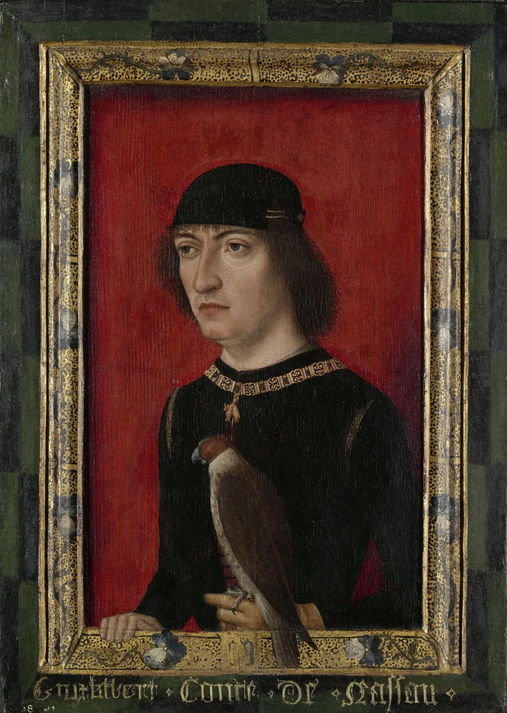 Portrait of Engelbrecht II, Count of Nassau, by Master of Portraits of Princes, oil, 1493