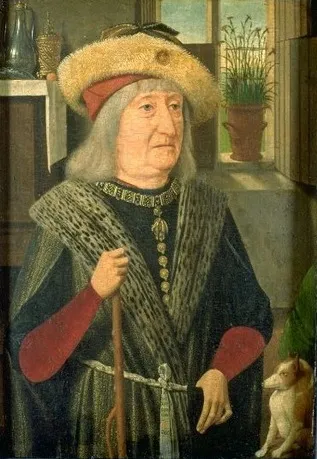 Portrait of hertog Adolf van Kleef (1425-1492), by Master of Portraits of Princes, oil, 1496
