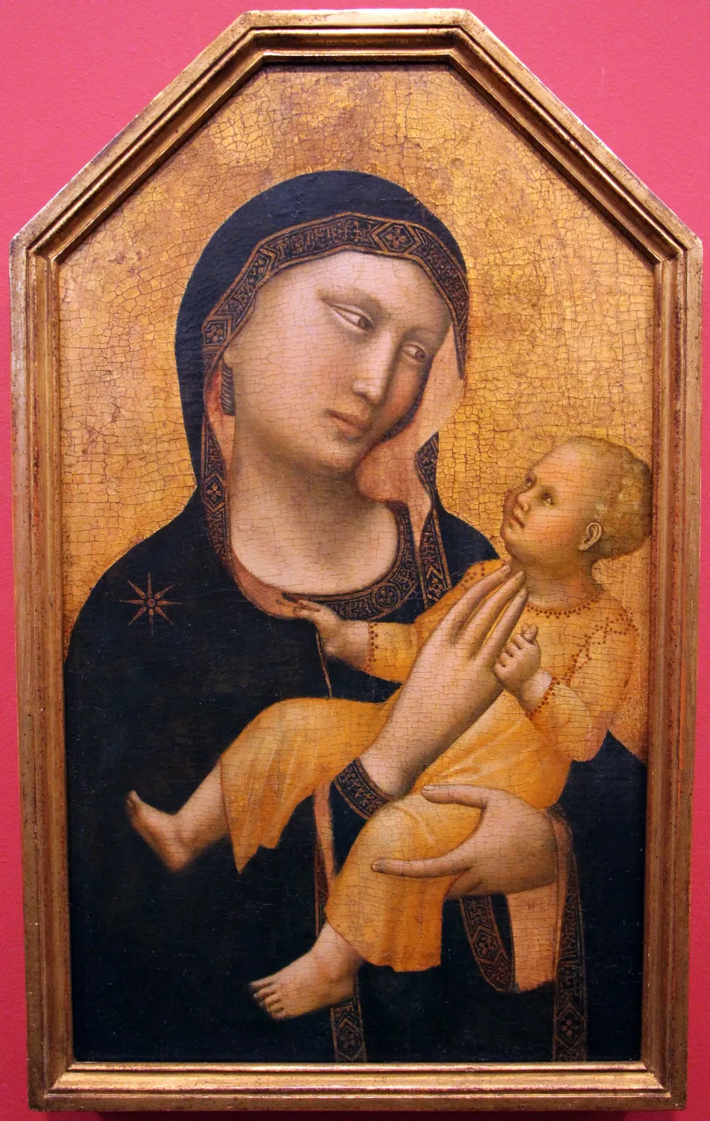 Madonna and Child, by Master of San Martino alla Palma, tempera, 1310