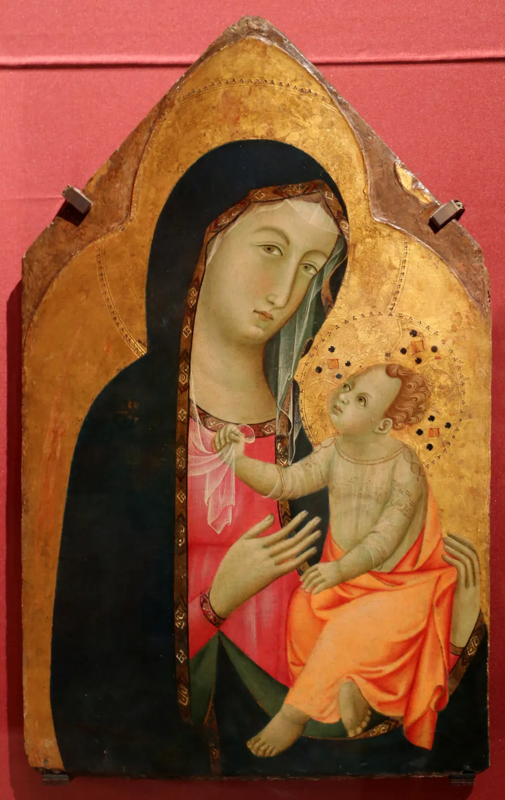 Madonna and Child, by Master of San Torpè, tempera, 1320