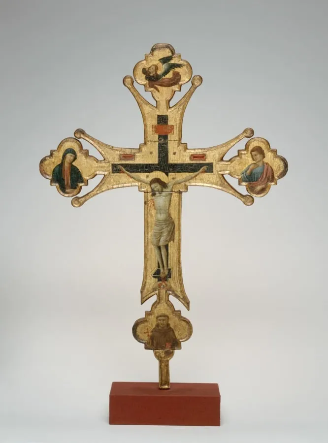 Processional Cross, by Master of Santa Chiara, unspecified, 1320