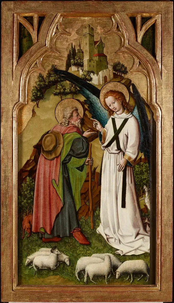 Botschaft des Engels an Joachim, by Master of Schloss Lichtenstein