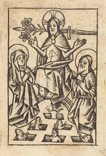 The Last Judgment [right], by Master of St. Erasmus