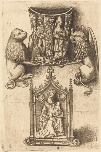 Design for a Beaker and a Pax, by Master of St. Sebastian