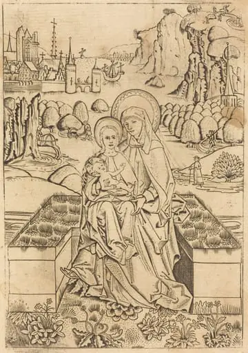The Madonna and Child with Saint Anne, by Master of St. Sebastian