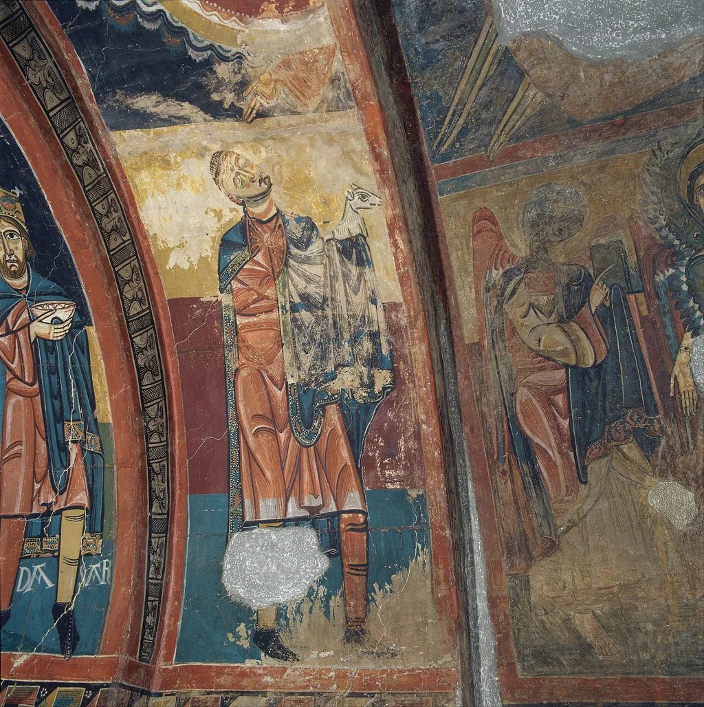 Arch of Abel's Offering from Santa Maria de Taüll, by Master of Taüll, unspecified, 1123