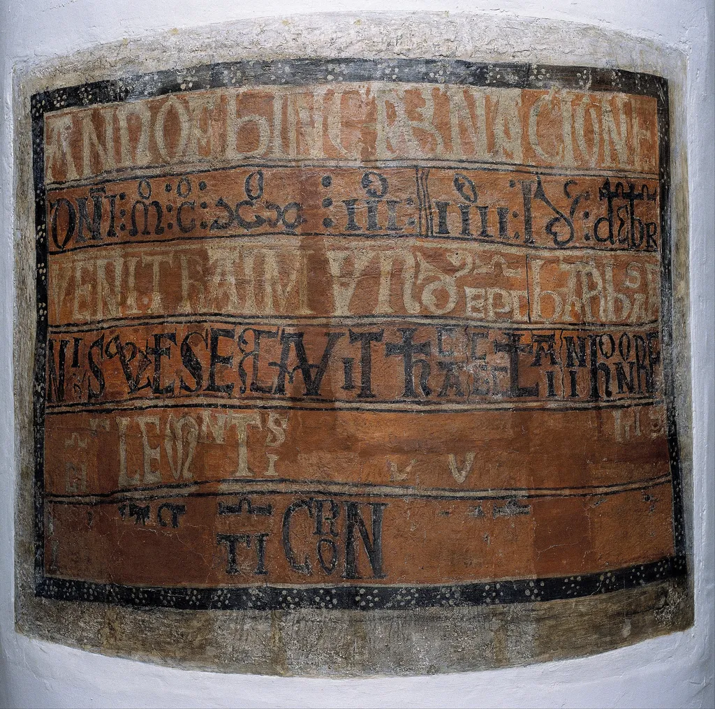 Consecration inscription from Sant Climent de Taüll, by Master of Taüll, unspecified, 1123