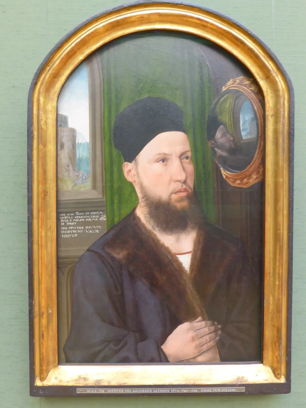 Portrait of Johann von Melem, by Master of the Aachen Altar, oil, 1550