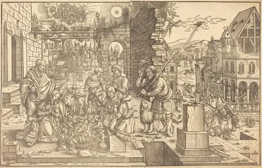 The Adoration of the Shepherds, by Master of the Adoration of the Shepherds