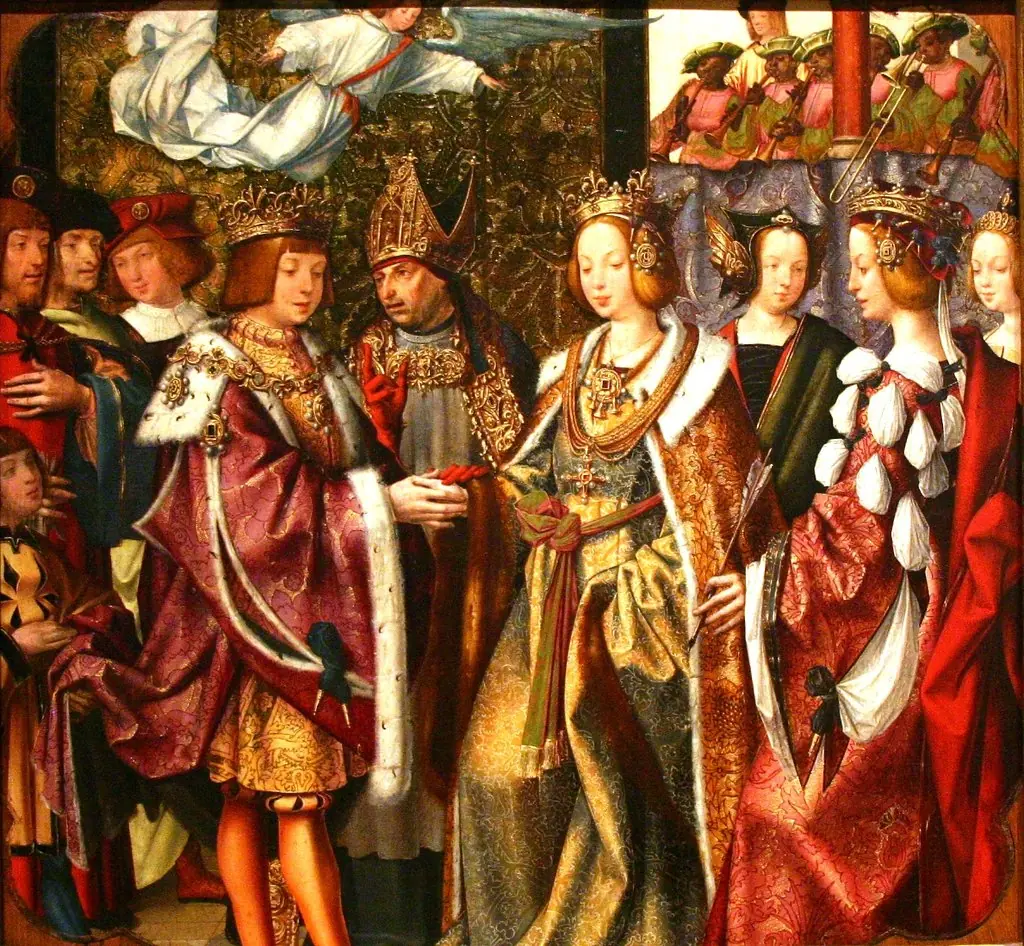 Marriage of St. Ursula and Prince Conan, by Master of the Altarpiece of Santa Auta