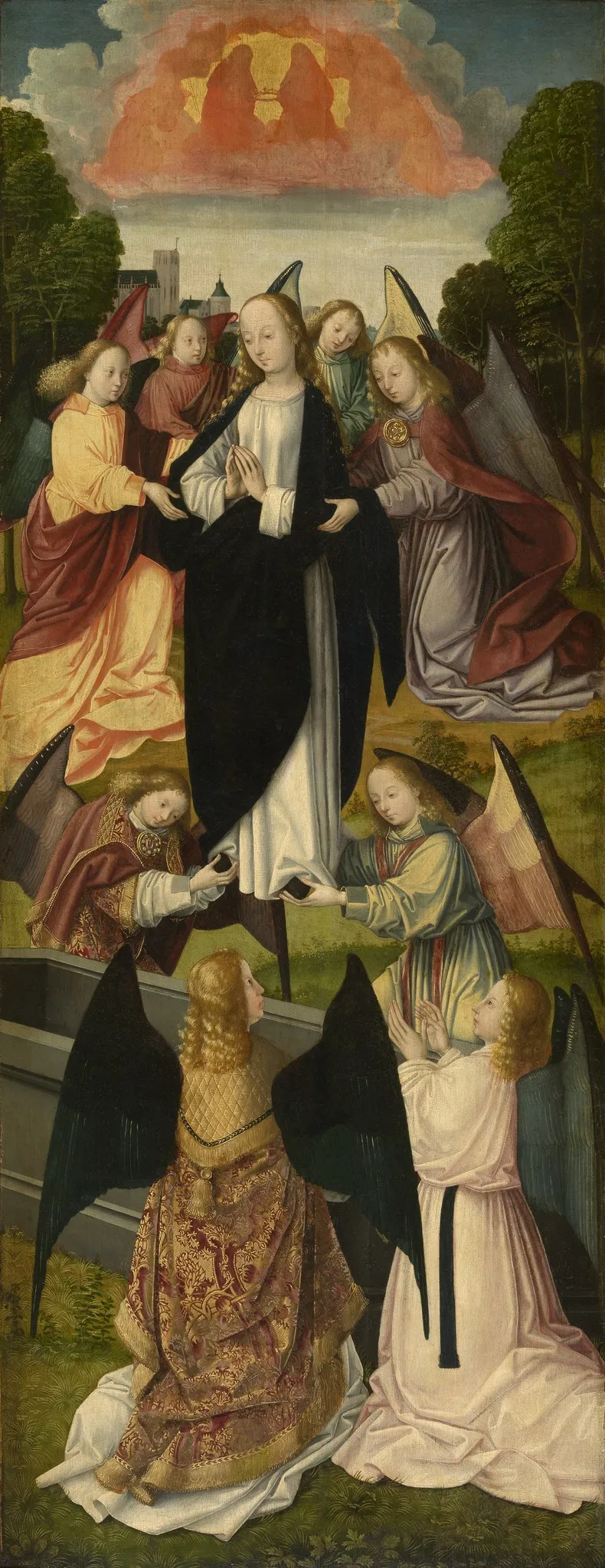 The Assumption of Mary, by Master of the Amsterdam Death of the Virgin, oil, 1500