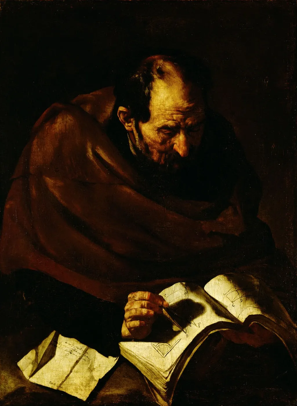 Mathematiker des Altertums (Archimedes), by Master of the Annunciation to the Shepherds, unspecified, 1640