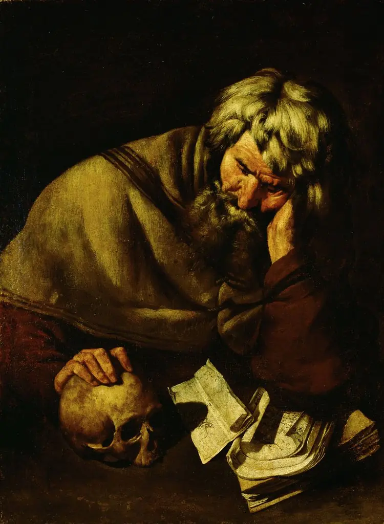 Philosoph des Altertums (Heraklit?), by Master of the Annunciation to the Shepherds