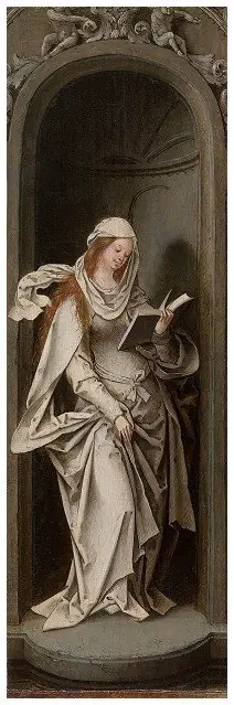 Annunciation (Mary), by Master of the Antwerp Adoration