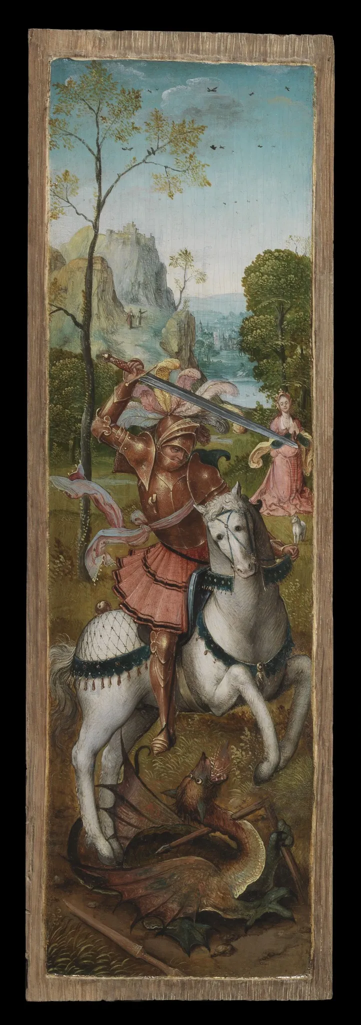 Saint George, by Master of the Antwerp Adoration, oil, 1550