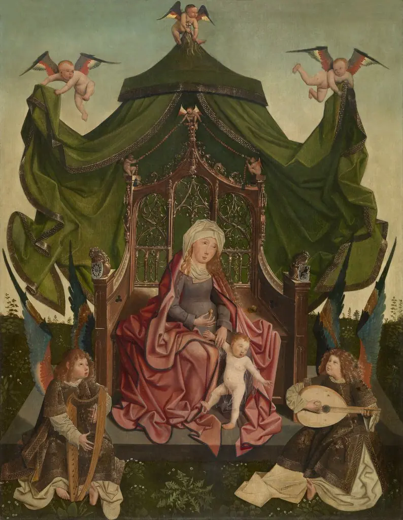 Virgin Enthroned, by Master of the Antwerp Triptych of the Virgin