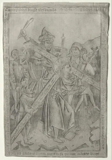 The Passion:  The Cross Bearing, by Master of the Banderoles