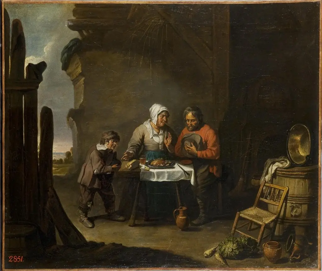 Saying Grace, by Master of the Béguins