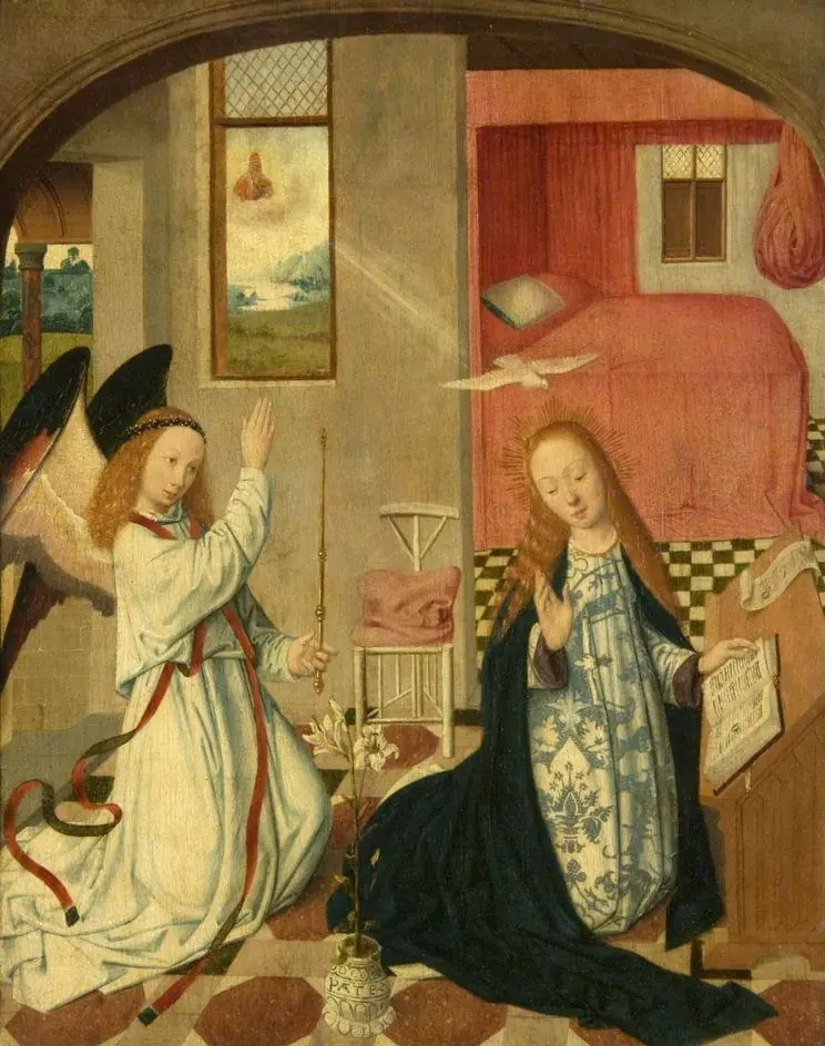 The Annunciation, by Master of the Brunswick Diptych