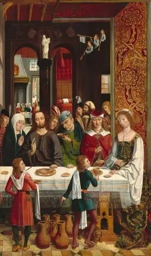 The Marriage at Cana, by Master of the Catholic Kings