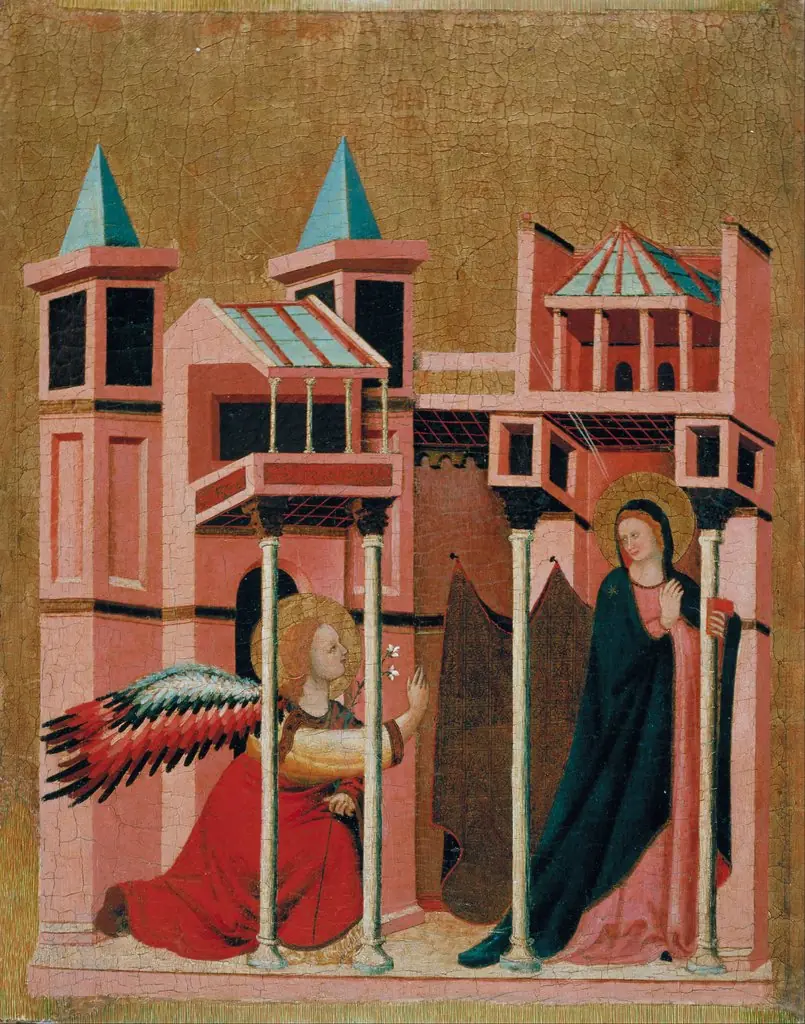 Annunciation, by Master of the Cini Madonna