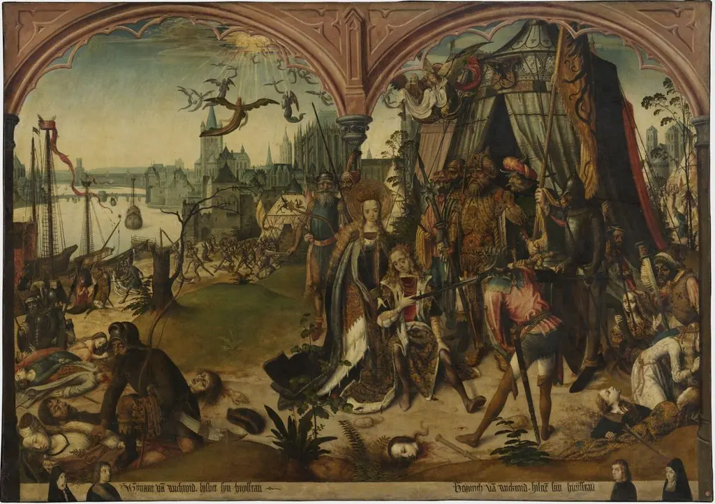 The Martyrdom of Saint Ursula and the 11,000 Virgins, by Master of the Cologne legend of St. Ursula