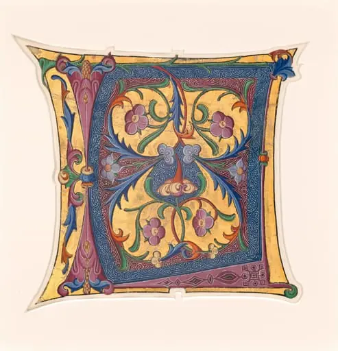 Initial L, by Master of the Cypresses