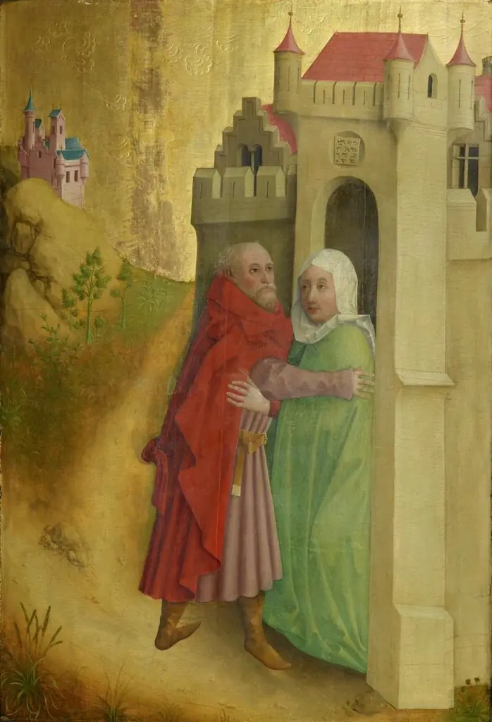 Begegnung von Joachim und Anna an der Goldenen Pforte
