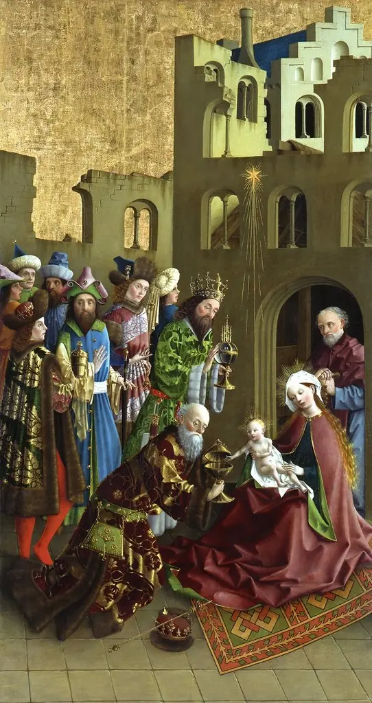 Darmstadt Altarpiece: The Epiphany, by Master of the Darmstadt Passion