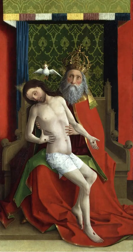Darmstadt Altarpiece: The Throne of Grace, by Master of the Darmstadt Passion