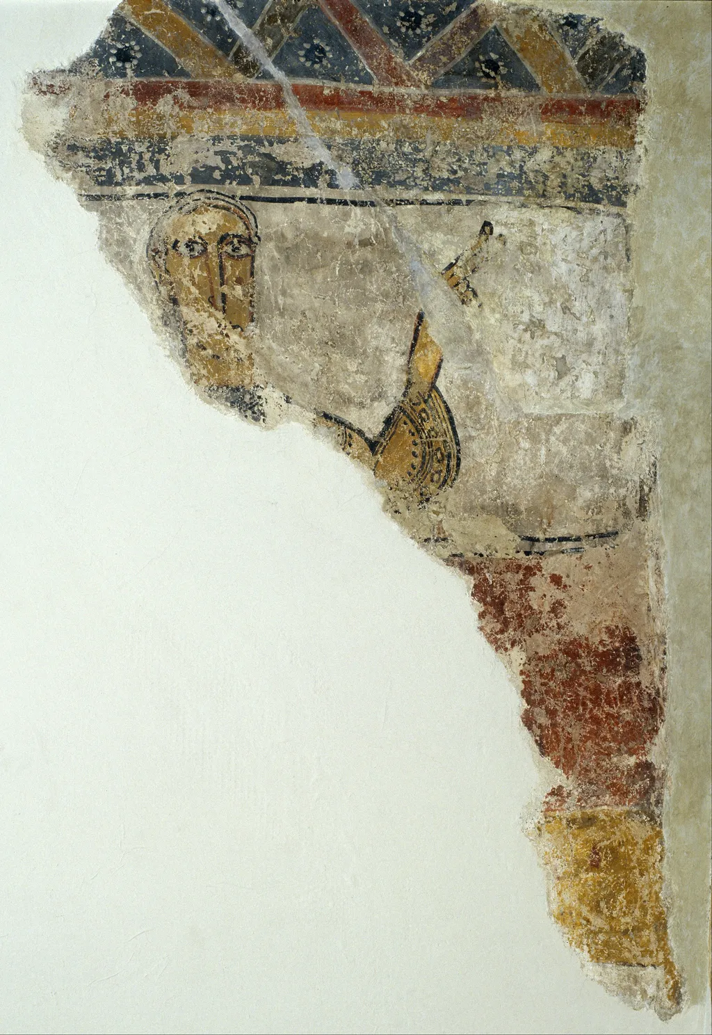 Remains of a figure from Santa Maria de Taüll, by Master of the Day of Judgement, unspecified, 1123