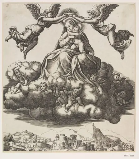 Coronation of the Virgin, by Master of the Die