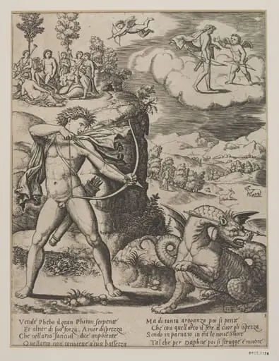 The History of Apollo and Daphne, by Master of the Die