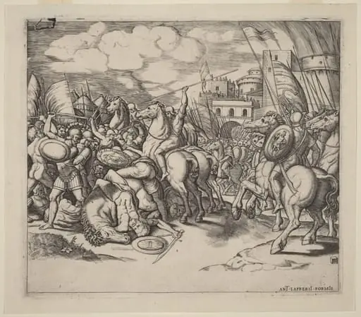 The Victory of Scipio over Syphax, by Master of the Die