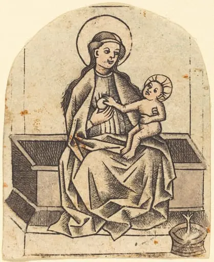 Madonna and Child, by Master of the Dutuit Mount of Olives