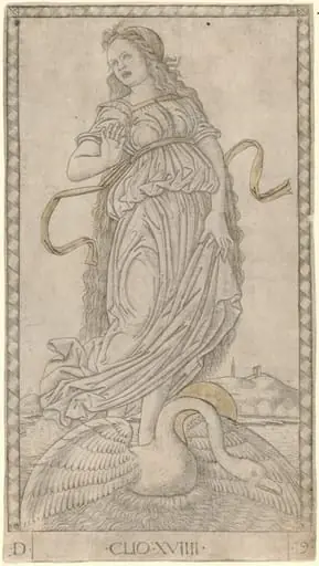 Clio, by Master of the E-Series Tarocchi