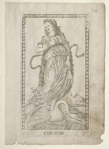 Clio (history) (from the Tarocchi series D:  Apollo and the Muses, #19)