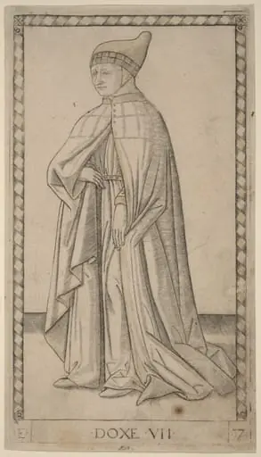 Doxe (Doge), by Master of the E-Series Tarocchi