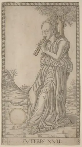 Euterpe, by Master of the E-Series Tarocchi