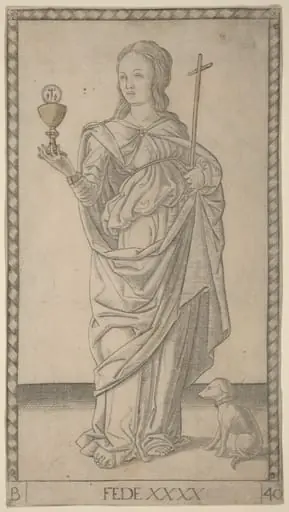 Fede (Faith), by Master of the E-Series Tarocchi
