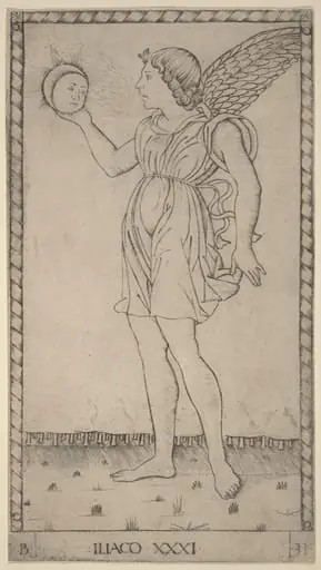 Iliaco (Genius of the Sun), by Master of the E-Series Tarocchi