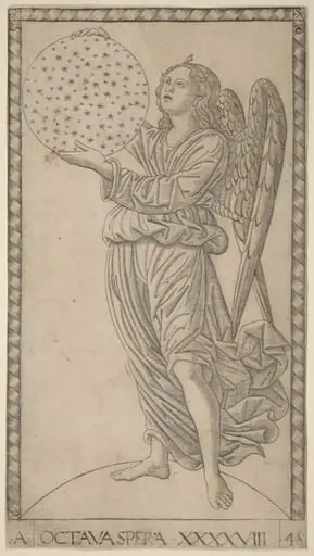 Octava Spera (Eighth Sphere), by Master of the E-Series Tarocchi
