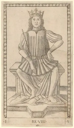 Re (King), by Master of the E-Series Tarocchi