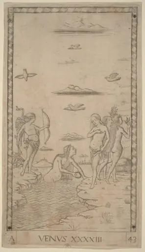 Venus, by Master of the E-Series Tarocchi