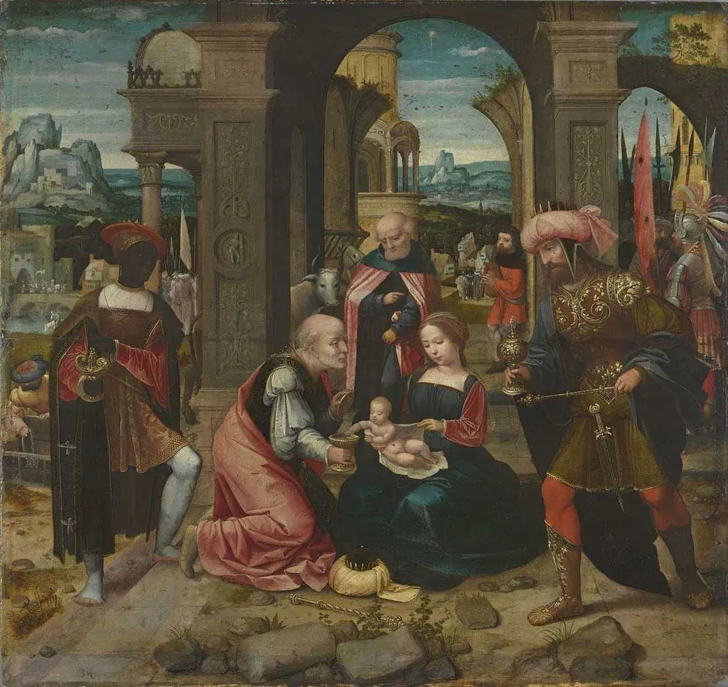Adoration of the Magi, by Master of the Female Half-Lengths