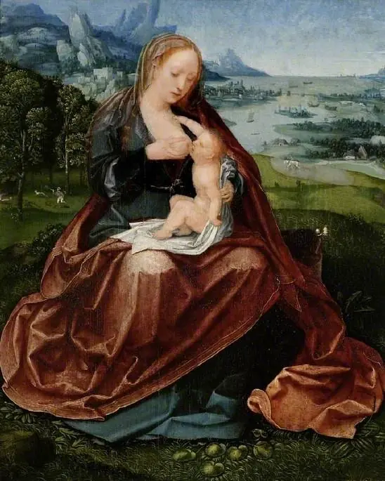 Virgin and Child, by Master of the Female Half-Lengths