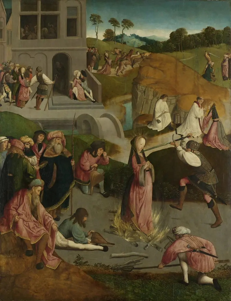 The Martyrdom of Saint Lucy, by Master of the Figdor Deposition