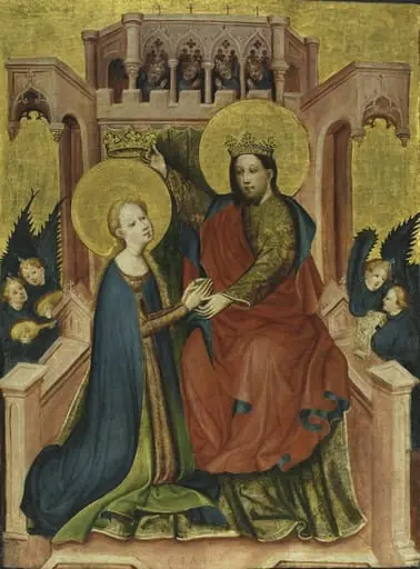 Coronation of the Virgin, by Master of the Fröndenberg Altar