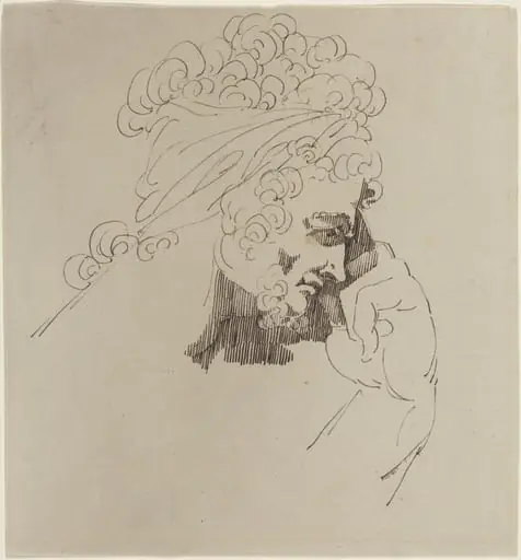 Head of a Man, by Master of the Giants
